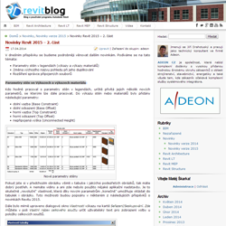 Novinky Autodesk Revit 2015 - 2