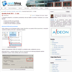 Autodesk Revit 2015 - Novinky 3.část