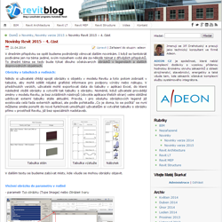 Autodesk Revit 2015 - Novinky 4.část