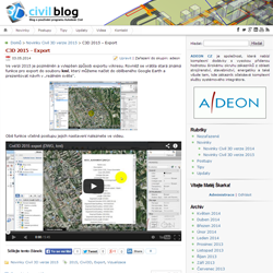 Civil 3D 2015 - Export