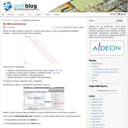 Autodesk Civil 3D - Rozšíření podsestavy