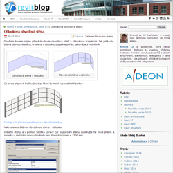 Autodesk Revit - Oblouková obvodova stena