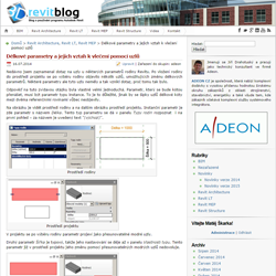 Autodesk Revit - Délkové parametry