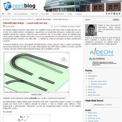 Autodesk Revit - Střecha vysunutím ořezaná ještě i v půdorysu