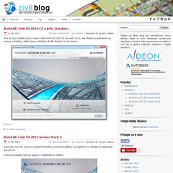 Civil 3D instalace