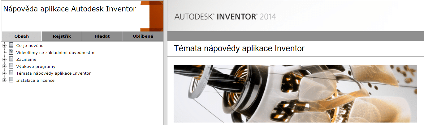 Autodesk Inventor - lokální nápověda Autodesk Inventor - lokální nápověda