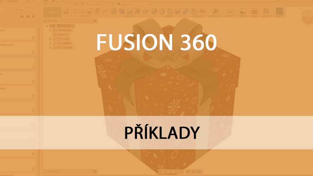 Fusion 360 modelování dárku