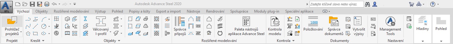 Autodesk Advance steel nastroje