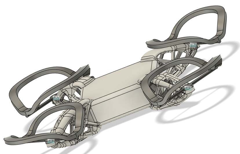 Fusion 360 vysledek priklad generative simulace