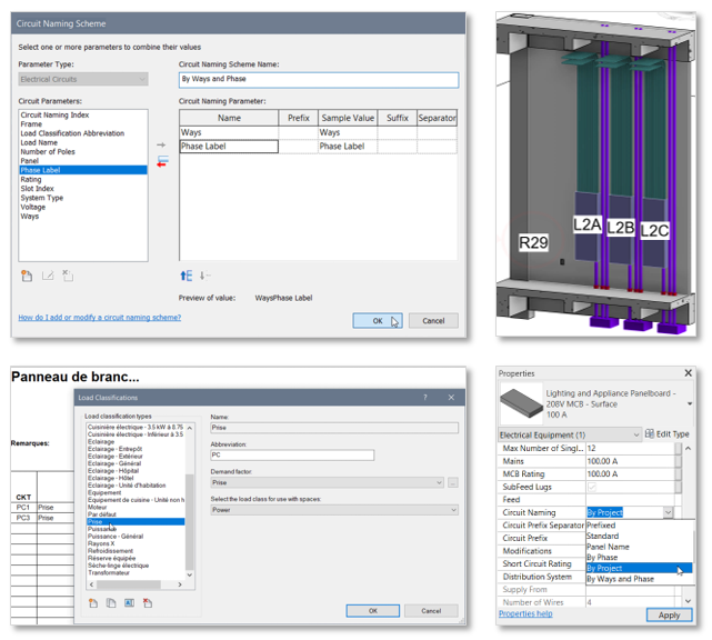 Revit 2021 MEP Pojmenovávání elektrických obvodů