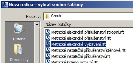 Výběr šablony