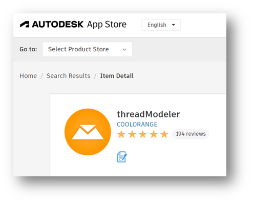 Aplikace threadModeler v App Store
