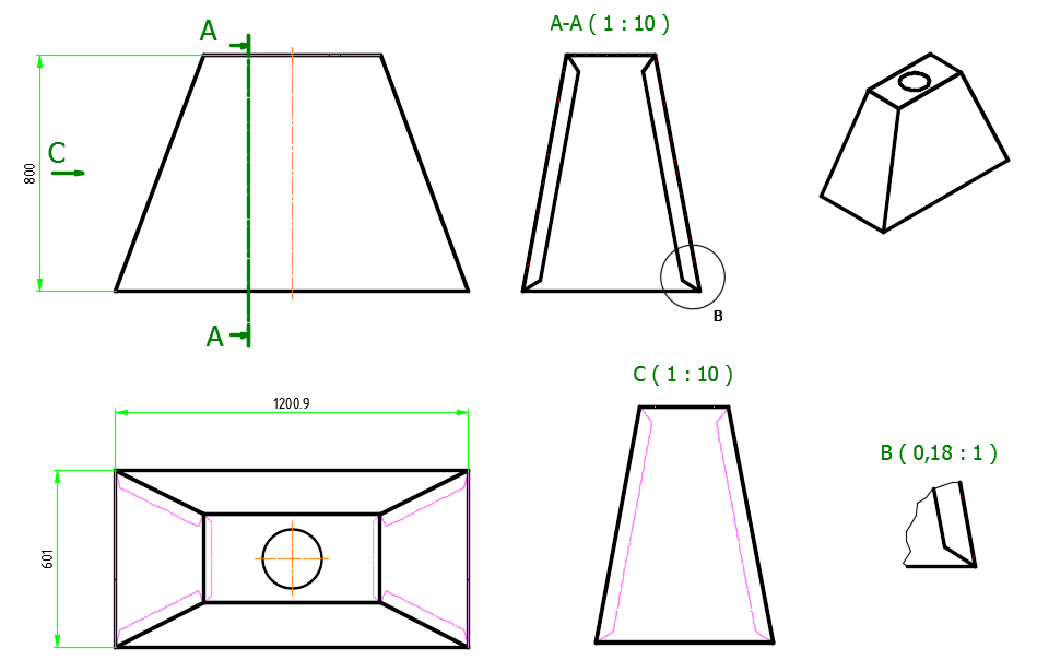 Špatný tisk DWG - monochrom styl Špatný tisk DWG - monochrom styl