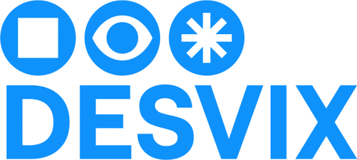 Modré logo DESVIX