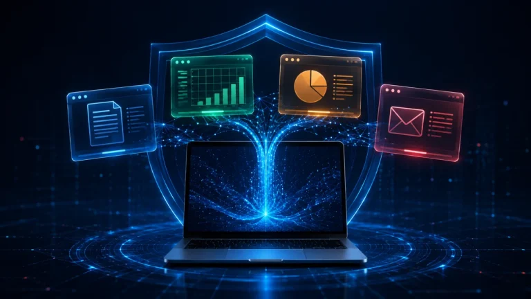 Notebook s prvky Microsoft 365, umělé inteligence a kyberbezpečnosti